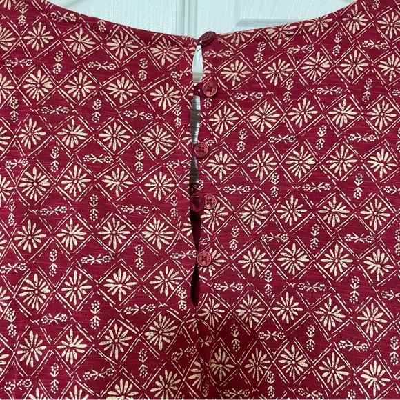 Fat Face Red Sheath Midi Dress Crew Neck - Picture 7 of 8